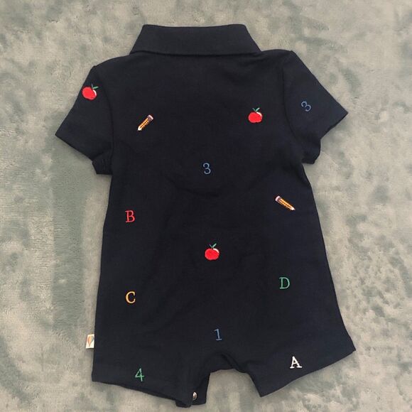 Baby Boy Romper Navy 3 Months Adventurewear 360 - Picture 2 of 5